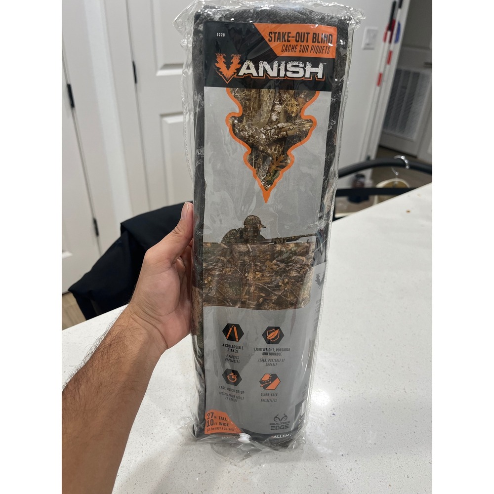 Vanish Stake Out Blind‎ Realtree Edge Camo Lightweight Portable Hunting Gear